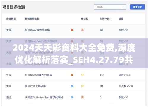 2024天天彩资料大全免费,深度优化解析落实_SEH4.27.79共鸣版