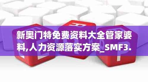 新奥门特免费资料大全管家婆料,人力资源落实方案_SMF3.51.78时尚版
