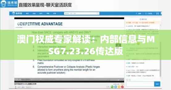 澳门权威专家解读:内部信息与MSG7.23.26传达版