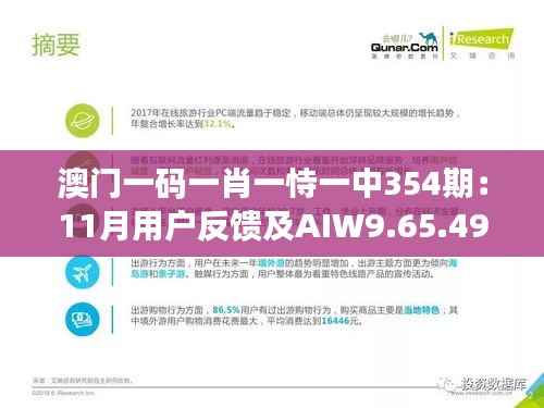 澳门一码一肖一恃一中354期:11月用户反馈及AIW9.65.49定制版落实情况