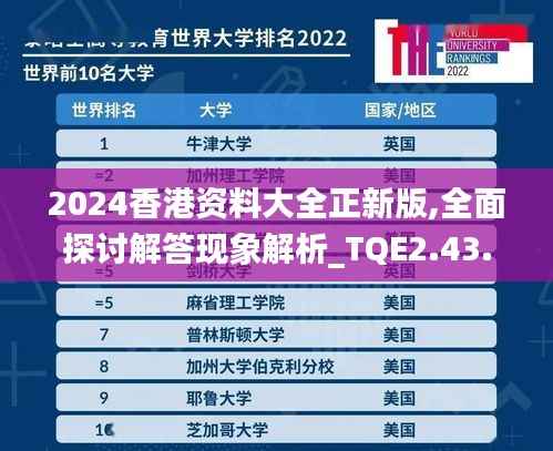2024香港资料大全正新版,全面探讨解答现象解析_TQE2.43.81计算能力版