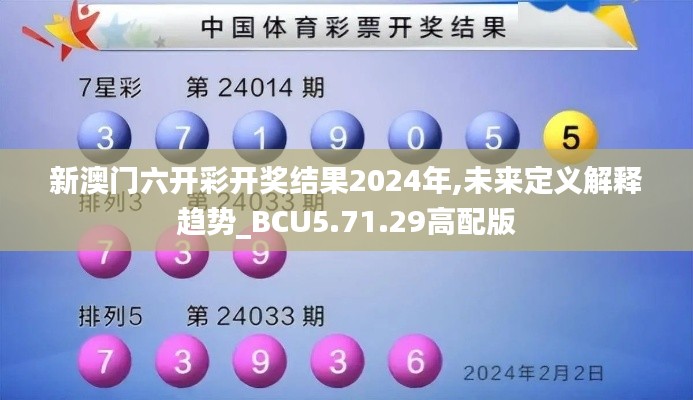 新澳门六开彩开奖结果2024年,未来定义解释趋势_BCU5.71.29高配版