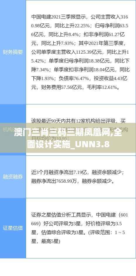 澳门三肖三码三期凤凰网,全面设计实施_UNN3.8