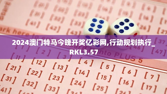 2024澳门特马今晚开奖亿彩网,行动规划执行_RKL3.57