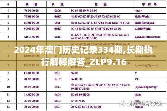 2024年澳门历史记录334期,长期执行解释解答_ZLP9.16