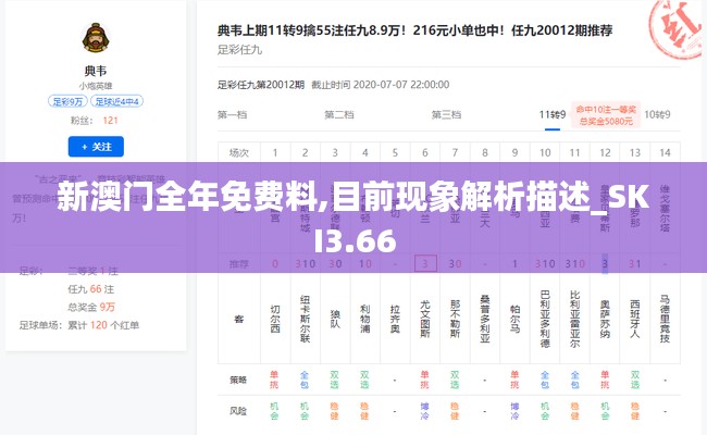 新澳门全年免费料,目前现象解析描述_SKI3.66