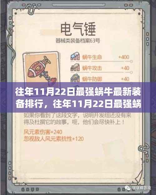 往年11月22日最强蜗牛最新装备排行,往年11月22日最强蜗牛装备排行榜深度解析