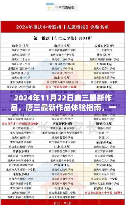 唐三最新作品体验指南,跟随大师的脚步,探索2024年11月22日新作