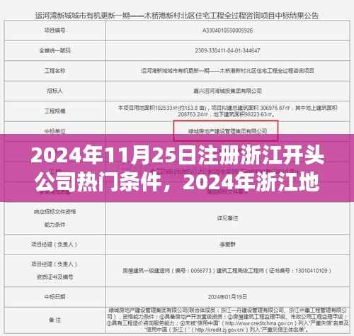 2024年浙江地区注册公司热门条件深度解析