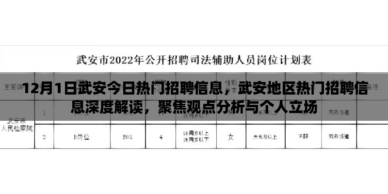 12月1日武安今日热门招聘信息，武安地区热门招聘信息深度解读，聚焦观点分析与个人立场