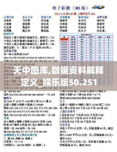 天中图库,数据资料解释定义_娱乐版50.251