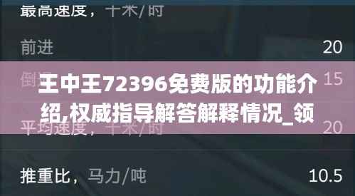 王中王72396免费版的功能介绍,权威指导解答解释情况_领航集29.862