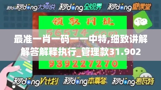 最准一肖一码一一中特,细致讲解解答解释执行_管理款31.902