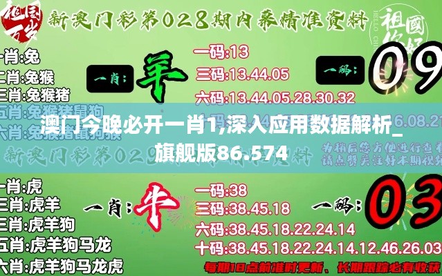 澳门今晚必开一肖1,深入应用数据解析_旗舰版86.574