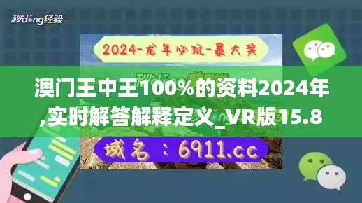 澳门王中王100%的资料2024年,实时解答解释定义_VR版15.876