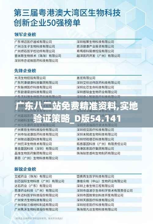 广东八二站免费精准资料,实地验证策略_D版54.141