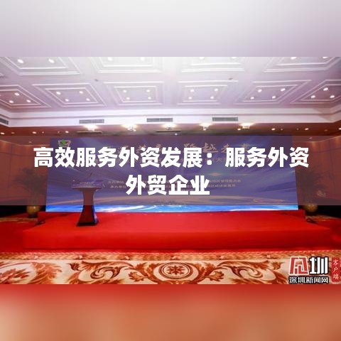 高效服务外资发展：服务外资外贸企业 