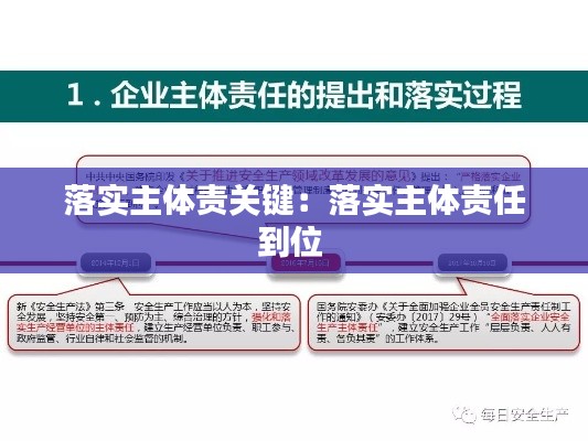 落实主体责关键：落实主体责任到位 
