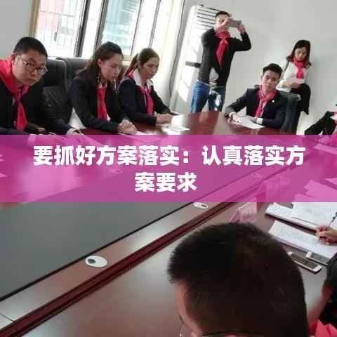 要抓好方案落实:认真落实方案要求