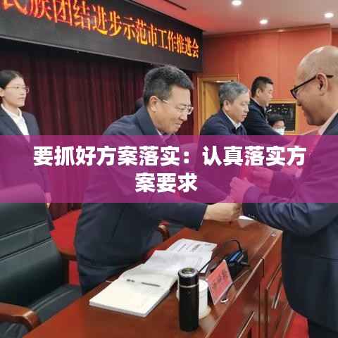 要抓好方案落实:认真落实方案要求