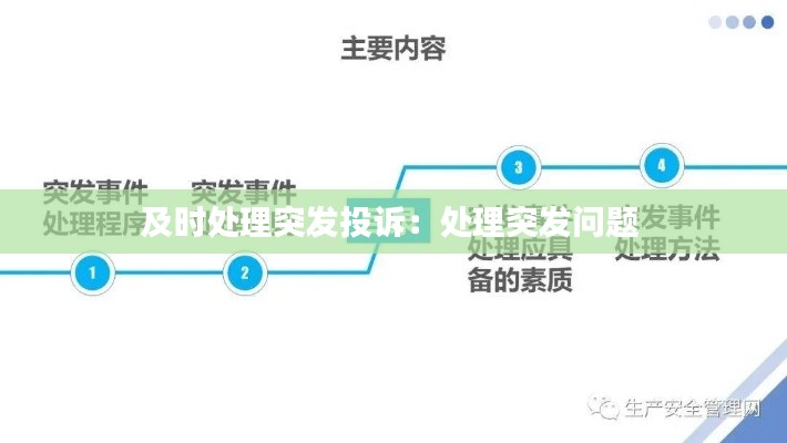 及时处理突发投诉:处理突发问题