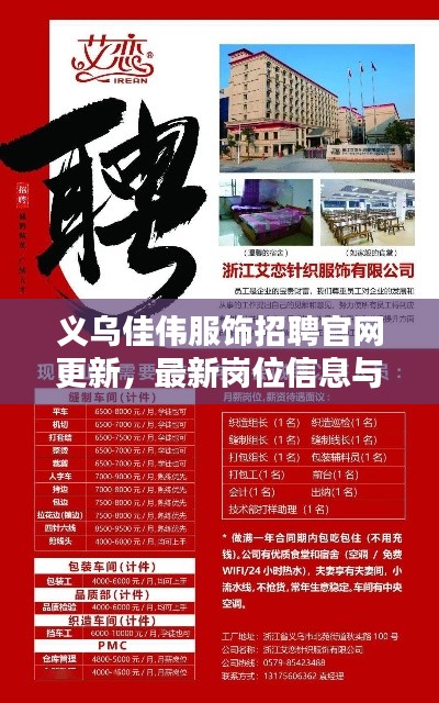 义乌佳伟服饰招聘官网更新,最新岗位信息与招聘动态揭秘