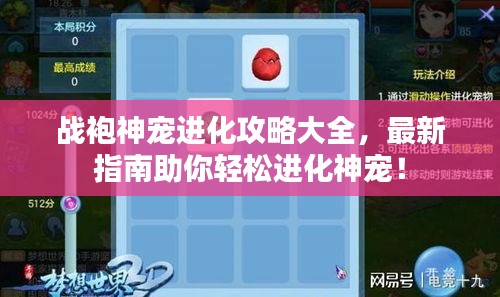 战袍神宠进化攻略大全，最新指南助你轻松进化神宠！