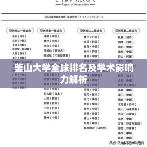 釜山大学全球排名及学术影响力解析
