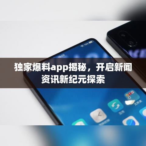 独家爆料app揭秘，开启新闻资讯新纪元探索