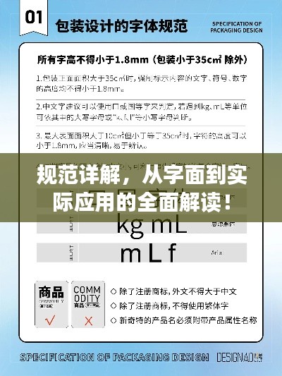 规范详解,从字面到实际应用的全面解读!