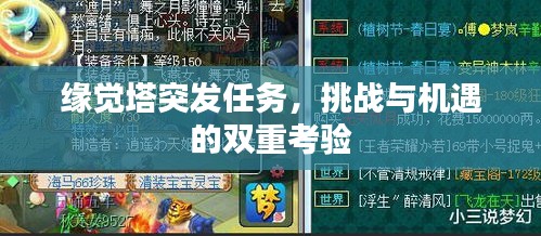 缘觉塔突发任务，挑战与机遇的双重考验