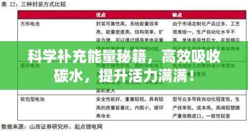 科学补充能量秘籍,高效吸收碳水,提升活力满满!