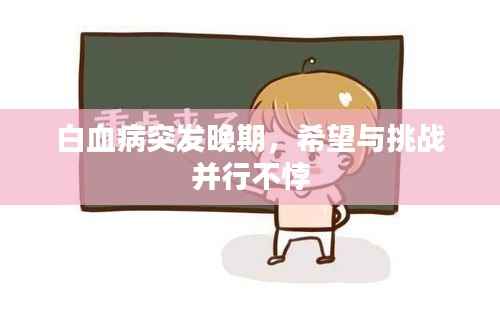 白血病突发晚期,希望与挑战并行不悖