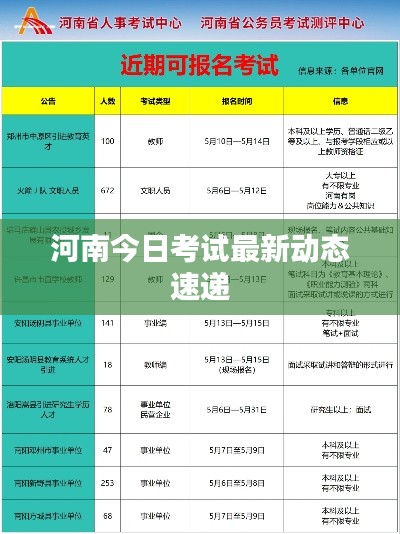 河南今日考试最新动态速递
