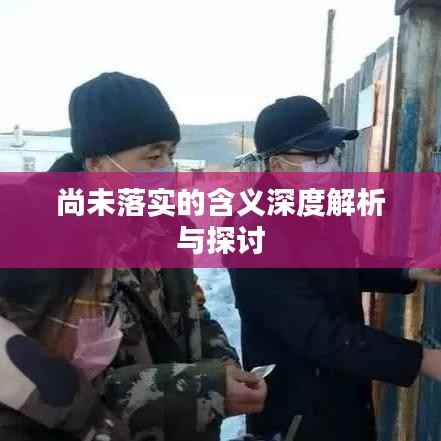 尚未落实的含义深度解析与探讨