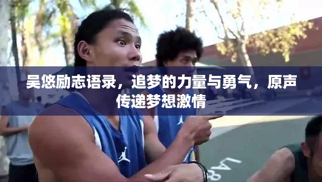 吴悠励志语录,追梦的力量与勇气,原声传递梦想激情