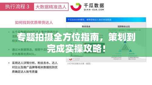 专题拍摄全方位指南,策划到完成实操攻略!