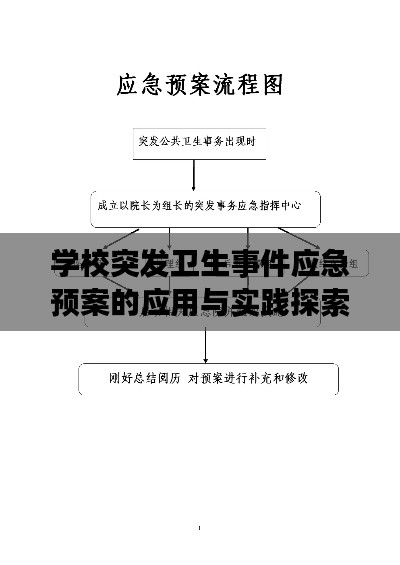学校突发卫生事件应急预案的应用与实践探索