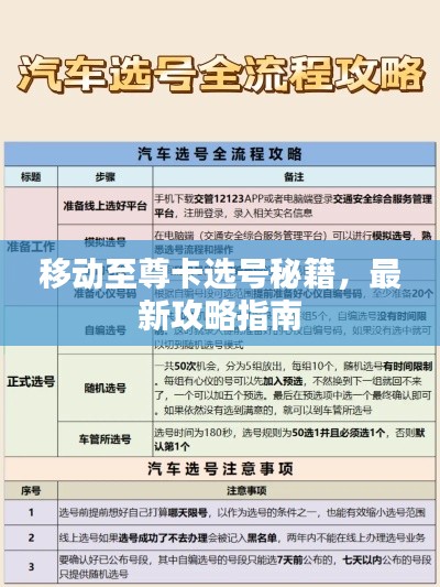 移动至尊卡选号秘籍,最新攻略指南