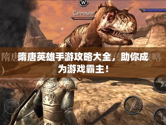 隋唐英雄手游攻略大全,助你成为游戏霸主!