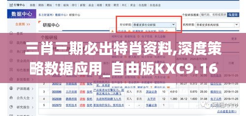 三肖三期必出特肖资料,深度策略数据应用_自由版KXC9.16