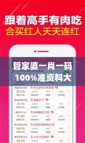 管家婆一肖一码100%准资料大全335期,计谋解答解释落实_DCK3.30