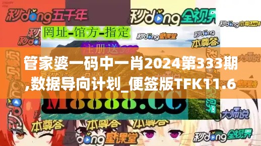 管家婆一码中一肖2024第333期,数据导向计划_便签版TFK11.67