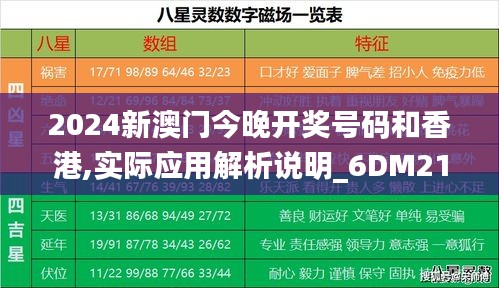 2024新澳门今晚开奖号码和香港,实际应用解析说明_6DM21.995