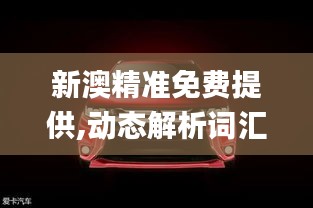 新澳精准免费提供,动态解析词汇_改善版78.799