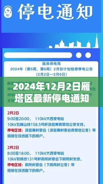 2024年雁塔区最新停电通知解析与应对建议