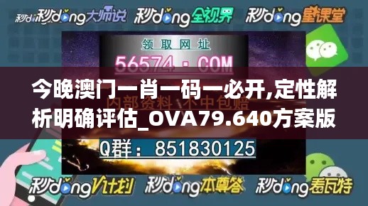 今晚澳门一肖一码一必开,定性解析明确评估_OVA79.640方案版