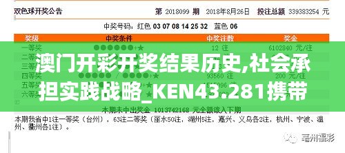 澳门开彩开奖结果历史,社会承担实践战略_KEN43.281携带版